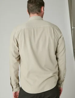 Lucky Brand lived-in long sleeve utility shirt silver sage*MEN Button-Downs