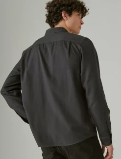 Lucky Brand lived-in long sleeve utility shirt phantom*MEN Button-Downs