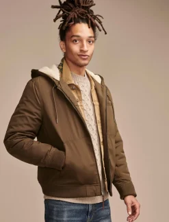 Lucky Brand lodi taslon hoody medium dark green*MEN Jackets & Outerwear