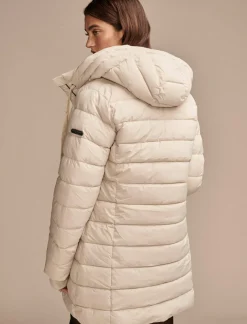 Lucky Brand long puffer coat light beige*WOMEN Jackets & Outerwear