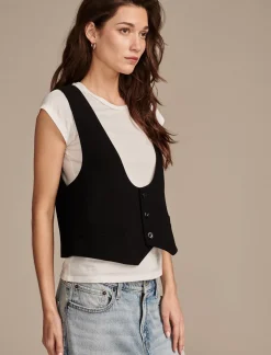 Lucky Brand longline vest black*WOMEN Jackets & Outerwear
