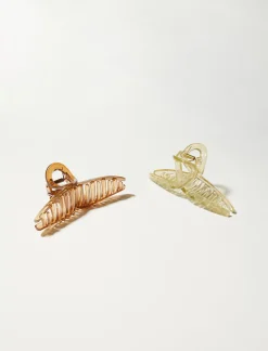 Lucky Brand loop claw 2 pk dark brown*WOMEN Hair Accessories