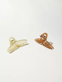 Lucky Brand loop claw 2 pk dark brown*WOMEN Hair Accessories
