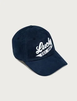 Lucky Brand lucky 1990 embroidered dad hat dark blue*MEN|WOMEN Hats