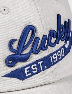 Lucky Brand lucky 1990 embroidered dad hat open grey*MEN|WOMEN Hats