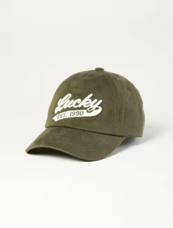 Lucky Brand lucky 1990 embroidered dad hat dusty olive*MEN Hats