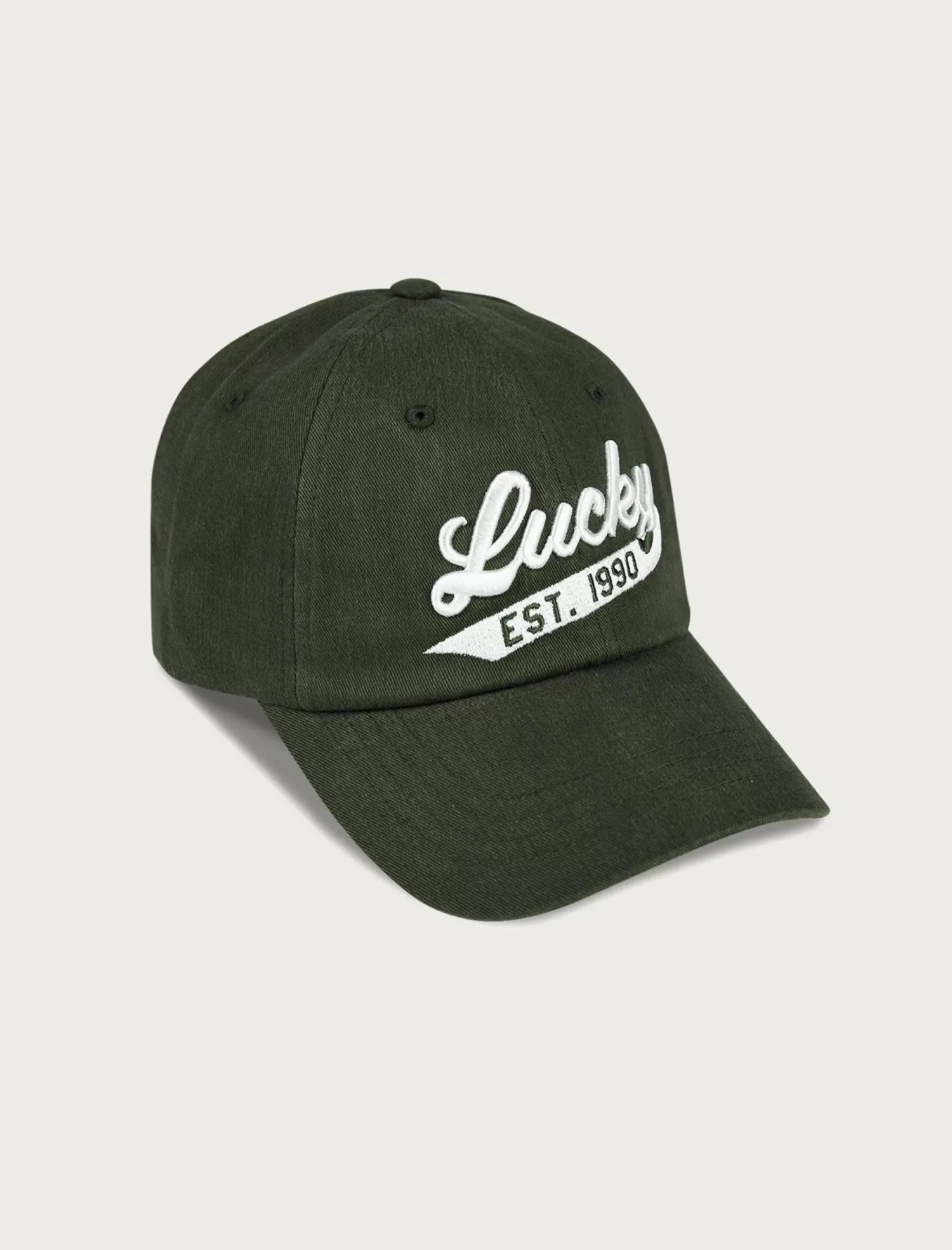 Lucky Brand lucky 1990 embroidered dad hat light green*MEN|WOMEN Hats