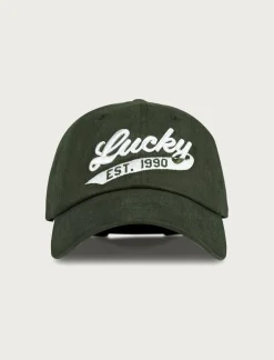 Lucky Brand lucky 1990 embroidered dad hat light green*MEN|WOMEN Hats