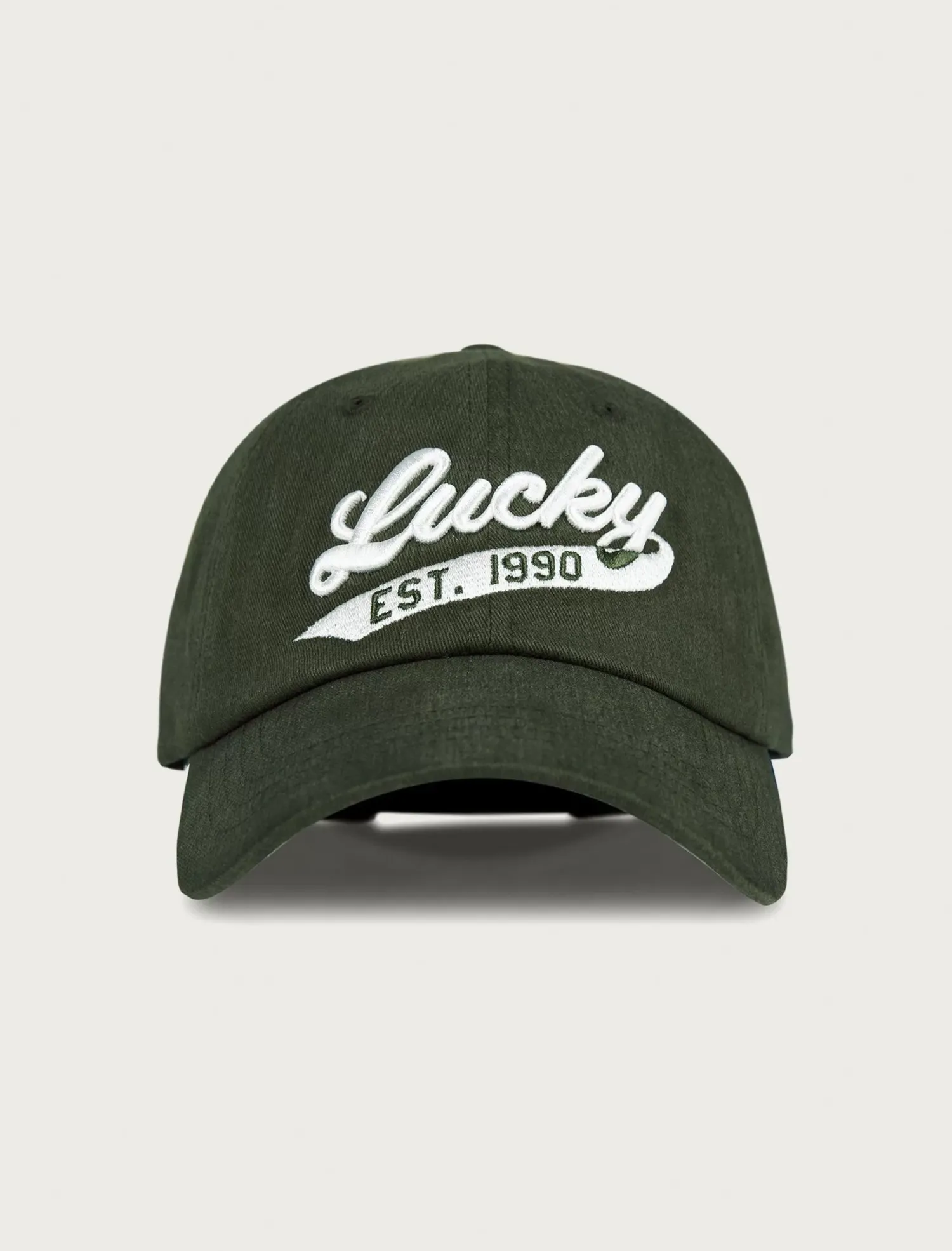 Lucky Brand lucky 1990 embroidered dad hat light green*MEN|WOMEN Hats
