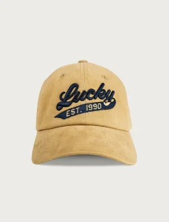Lucky Brand lucky 1990 embroidered dad hat gold*MEN|WOMEN Hats