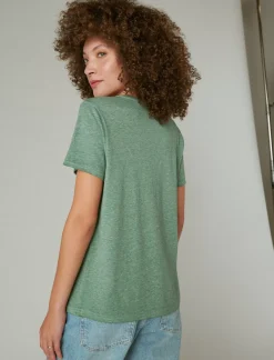 Lucky Brand lucky arch classic crew pine ridge*WOMEN Graphic Tees