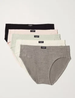 Lucky Brand lucky basics bikini 5 pk dark grey*WOMEN Intimates & Sleepwear