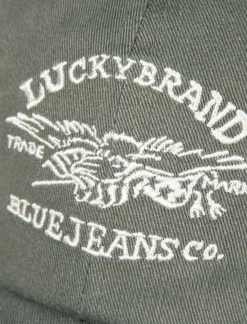 Lucky Brand lucky blue jeans co. emb dad hat bright green*MEN|WOMEN Hats