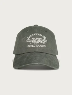 Lucky Brand lucky blue jeans co. emb dad hat bright green*MEN|WOMEN Hats