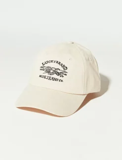 Lucky Brand embroidery hat natural*MEN Hats