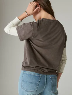 Lucky Brand lucky celestial frame shale*WOMEN Graphic Tees