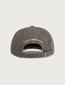 Lucky Brand lucky clover baseball hat open grey*MEN Hats