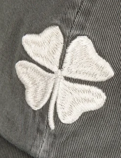 Lucky Brand lucky clover baseball hat open grey*MEN Hats