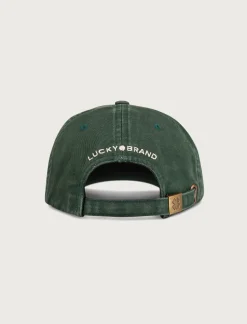 Lucky Brand lucky clover baseball hat pine green*MEN Hats