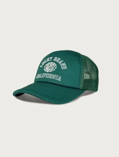 Lucky Brand lucky collegiate trucker hat dark green*MEN|WOMEN Hats