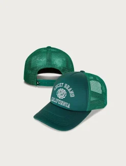 Lucky Brand lucky collegiate trucker hat dark green*MEN|WOMEN Hats