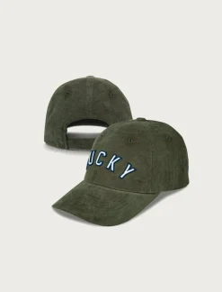 Lucky Brand lucky corduroy baseball hat olive branch*MEN|WOMEN Hats