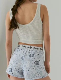 Lucky Brand lucky cozy sleep short set multi*WOMEN Intimates & Sleepwear
