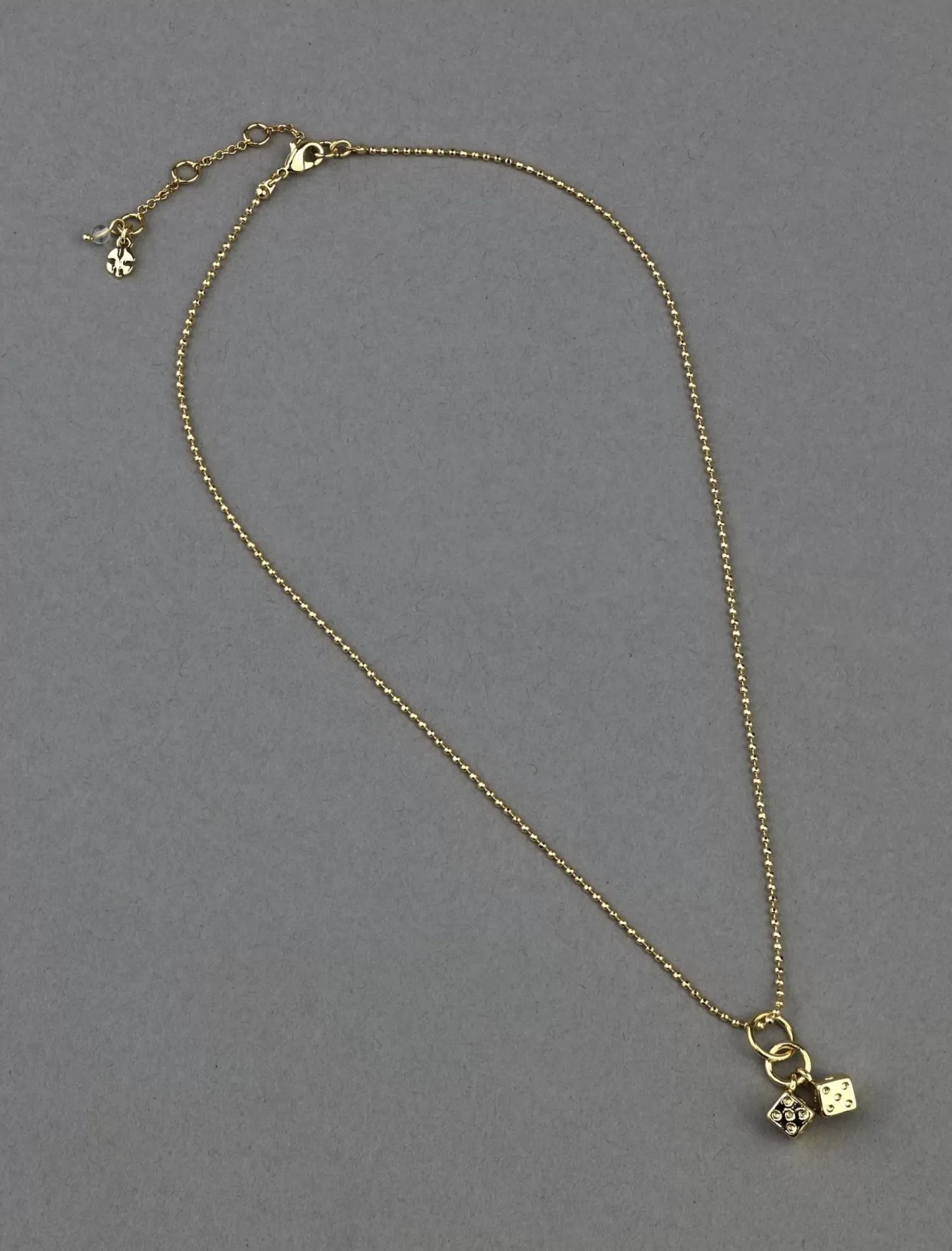Lucky Brand lucky dice pendant gold*WOMEN Jewelry