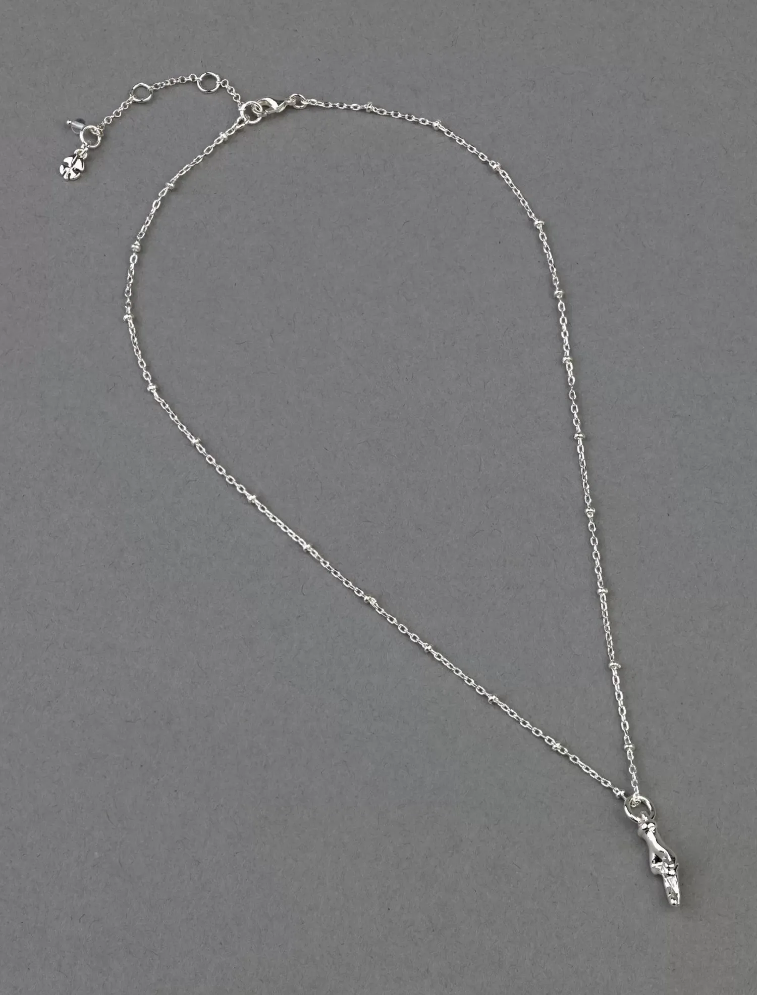 Lucky Brand lucky fingers crossed pendant silver*WOMEN Jewelry