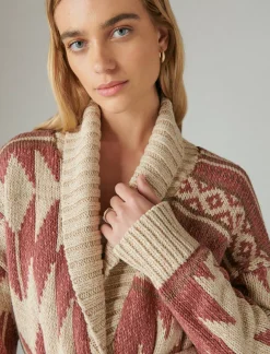 Lucky Brand lucky heritage cardigan apple butter combo*WOMEN Sweaters & Sweatshirts