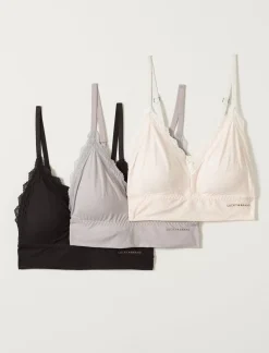 Lucky Brand lucky lace bralette 3 pk buff*WOMEN Intimates & Sleepwear