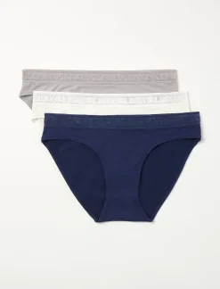 Lucky Brand lucky lace logo pantie 3 pack dark blue*WOMEN Intimates & Sleepwear