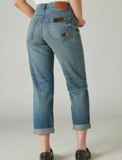 Lucky Brand lucky legend mid rise boy high bluff patchwork*WOMEN|JEANS Jeans|Boyfriend