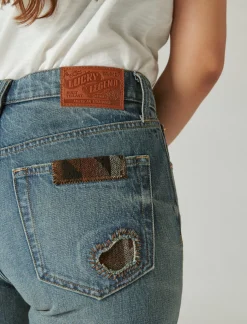 Lucky Brand lucky legend mid rise boy high bluff patchwork*WOMEN|JEANS Jeans|Boyfriend