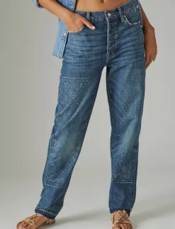 Lucky Brand lucky legend paisley high rise drew mom aries*WOMEN|JEANS Jeans|Mom