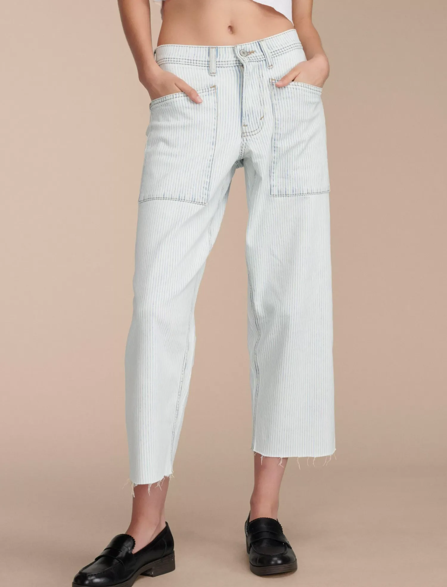 Lucky Brand lucky legend patch pocket high rise wide trackline*WOMEN|JEANS Jeans|Wide Leg