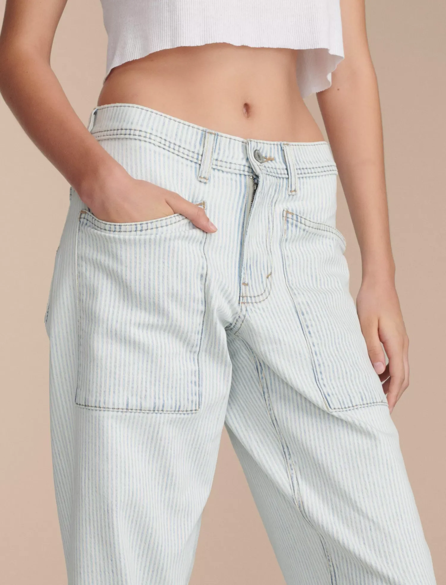 Lucky Brand lucky legend patch pocket high rise wide trackline*WOMEN|JEANS Jeans|Wide Leg
