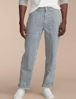 Lucky Brand lucky legend railroad stripe denim carpenter pant preston*MEN Pants|Jeans