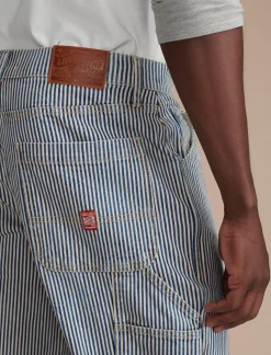 Lucky Brand lucky legend railroad stripe denim carpenter pant preston*MEN Pants|Jeans