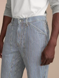 Lucky Brand lucky legend railroad stripe denim carpenter pant preston*MEN Pants|Jeans