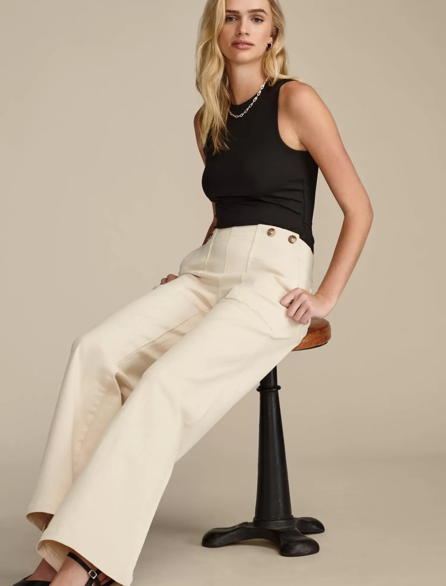 Lucky Brand lucky legend sailor wide leg pant cloud high*WOMEN|JEANS Jeans|Wide Leg
