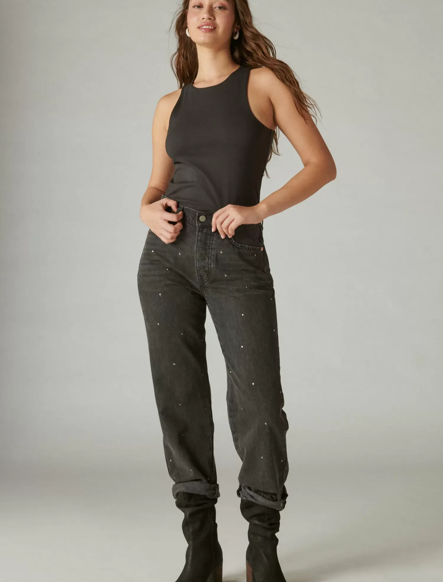 Lucky Brand lucky legend studded high rise 90s loose diamond hallow*WOMEN|JEANS Jeans|90's