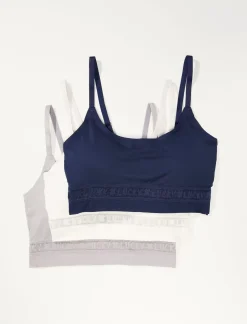 Lucky Brand lucky logo seamless bralette set dark blue*WOMEN Intimates & Sleepwear