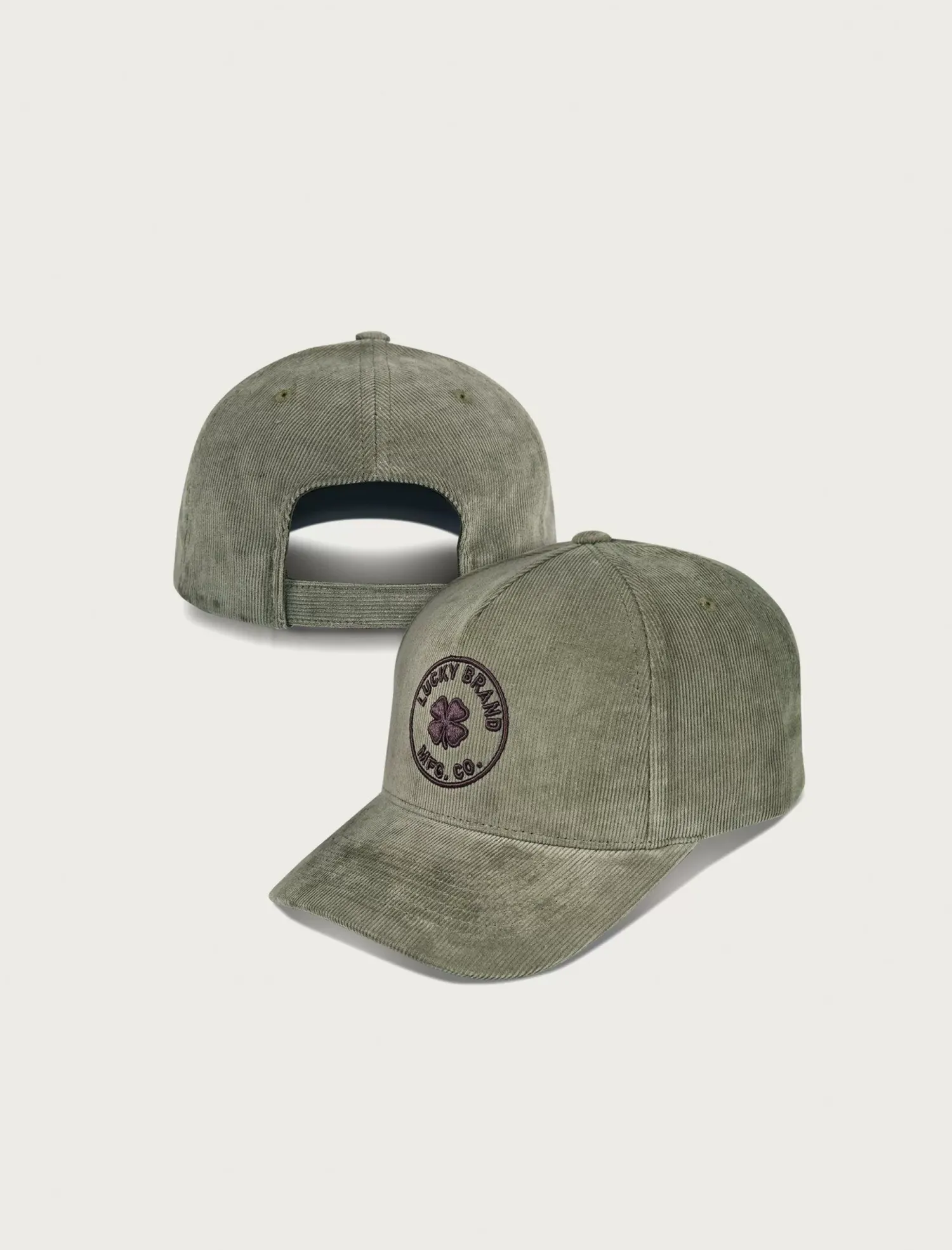 Lucky Brand lucky mfg co. emb. cord hat bright green*MEN|WOMEN Hats