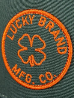 Lucky Brand lucky mfg co. patch hat open green*MEN|WOMEN Hats