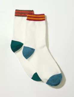 Lucky Brand lucky varsity crew sock 2 pk natural*WOMEN Socks