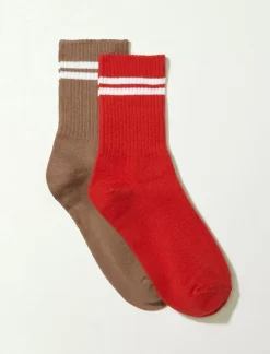 Lucky Brand lucky varsity solid crew sock 2 pk tandori spice*WOMEN Socks