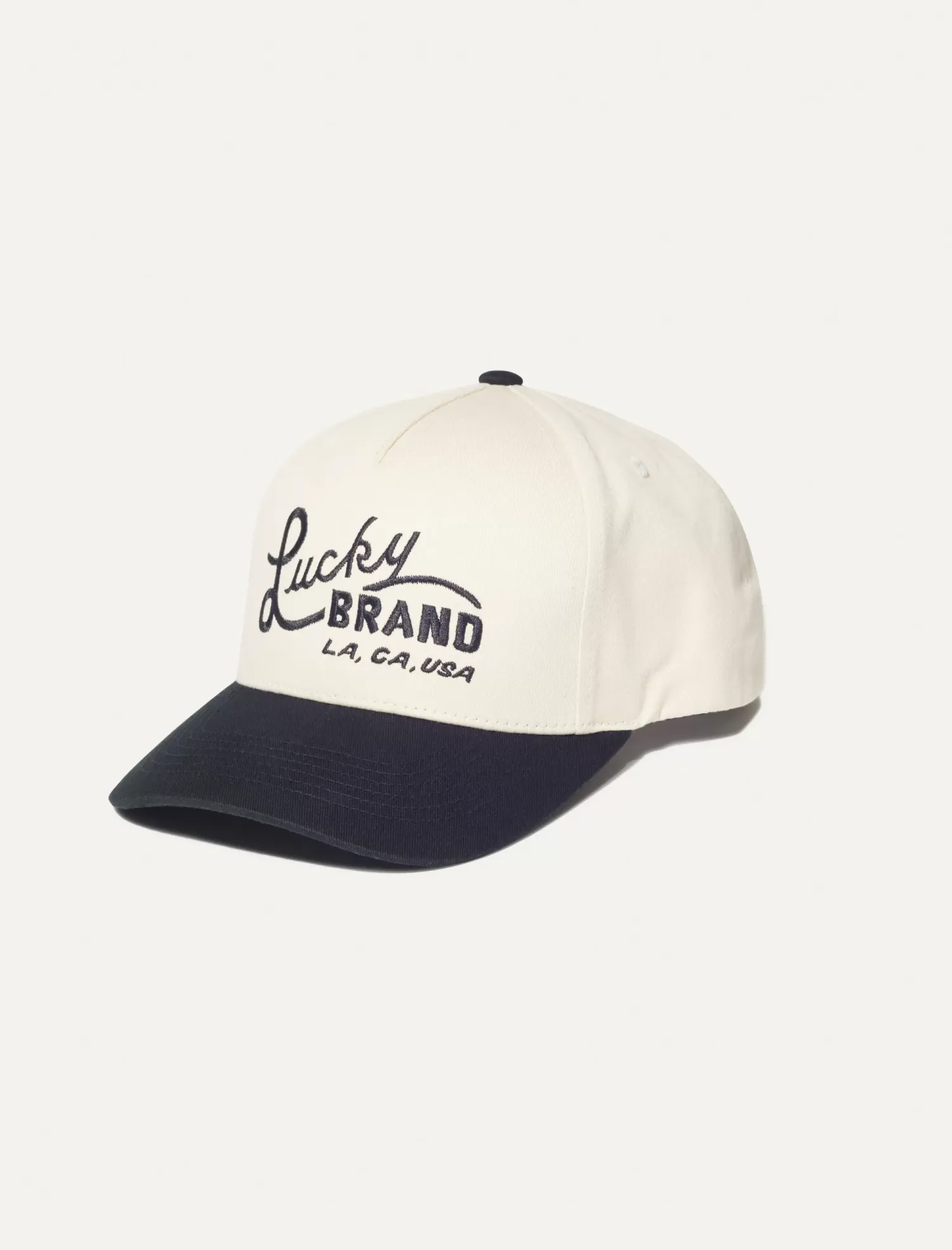 Lucky Brand lucky vintage two tone embroidered baseball cap black*WOMEN|MEN Hats