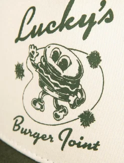 Lucky Brand luckys burger joint trucker light green*MEN|WOMEN Hats