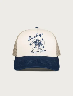 Lucky Brand luckys burger joint trucker dark blue*MEN|WOMEN Hats